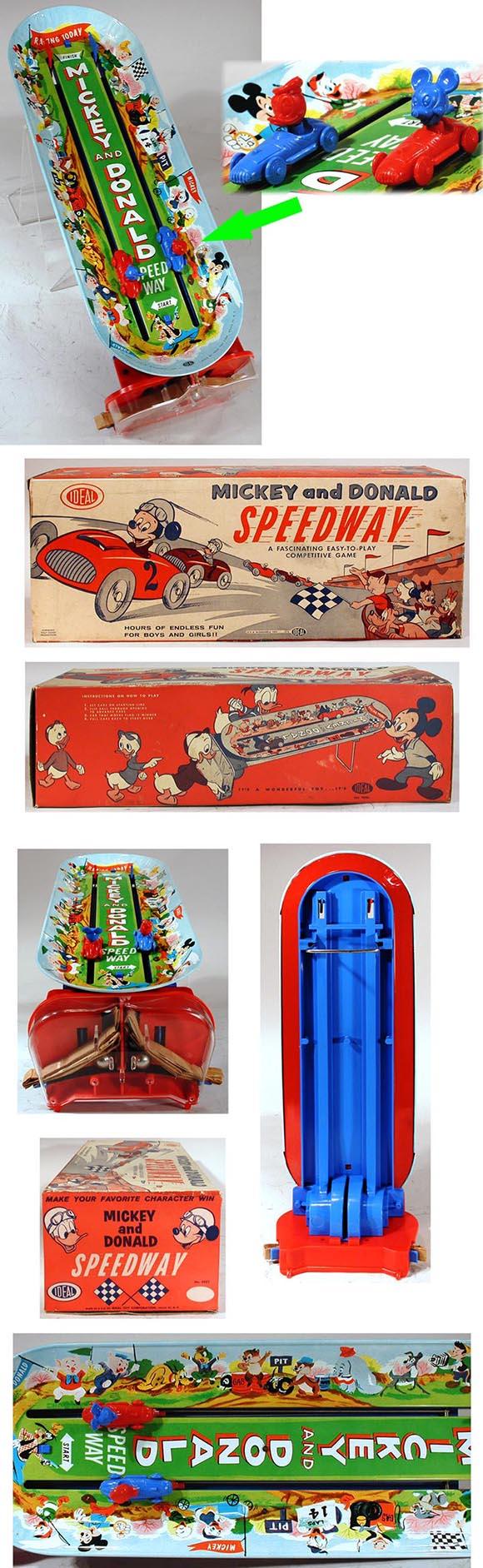 c.1958 Ideal, Mickey and Donald Speedway in Original Box